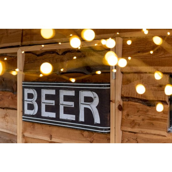 Panou BEER Metal Maro - Alb