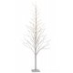 Pom Decorativ Led + Sclipici Argintiu L