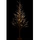 Pom Decorativ Led + Sclipici Argintiu L