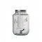 Dispenser Băuturi Rotund Sticlă + Metal Transparent