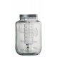Dispenser Băuturi Rotund Sticlă + Metal Transparent