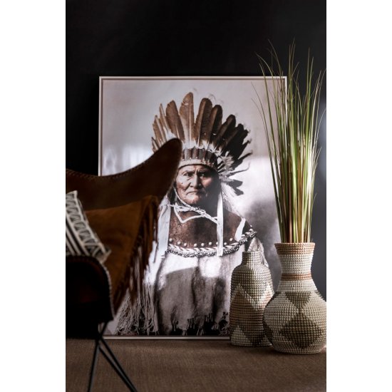 Fotografie Înrămată Nativ American Maro - Bej