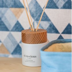 Parfum Cameră + Bețișoare VIVACIOUS Alb - Natural