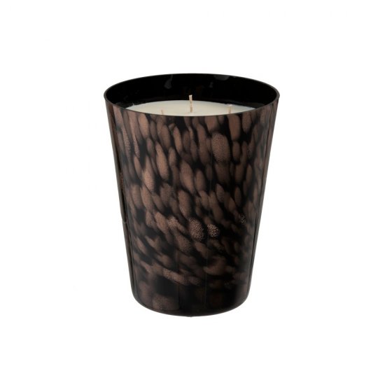 Lumânare Parfumată Lemn Santal Negru - Auriu L