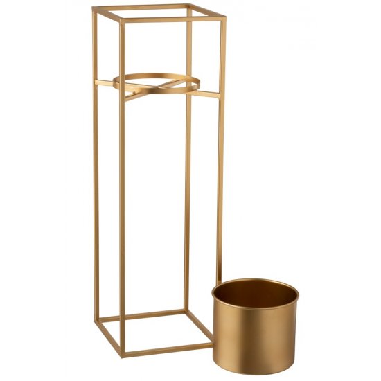 Suport Ghiveci Aluminiu Auriu L