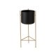 Suport Ghiveci Metal Negru - Auriu S