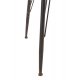 Masă Bistro Metal + Lemn Natural - Negru
