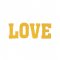 Litere LOVE Metal Ocru
