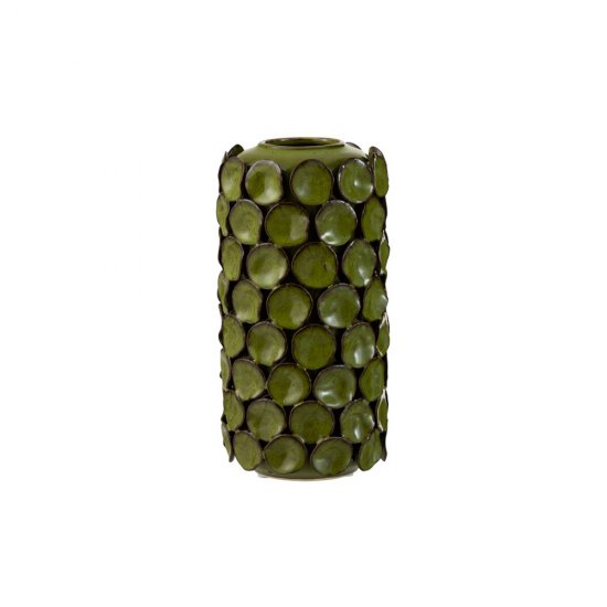 Vaza ceramica MALOU verde mediu