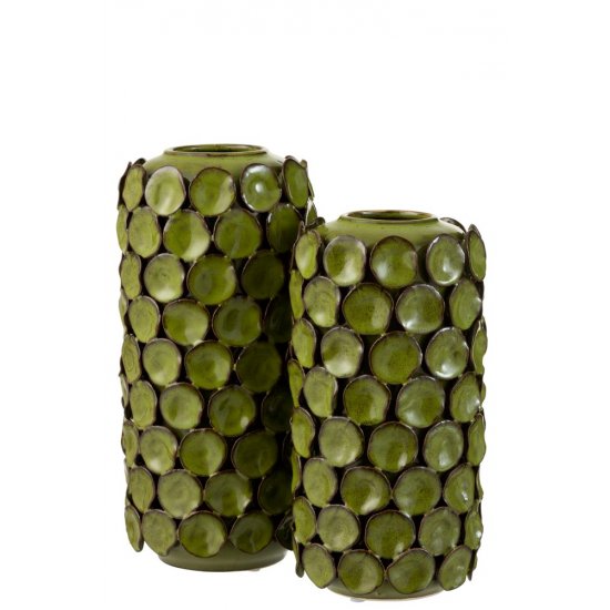 Vaza ceramica MALOU verde mare