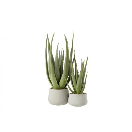 Plantă Artificială Aloe Verde - Gri L