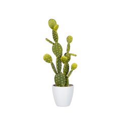 Plantă Artificială Cactus Opuntia Verde L
