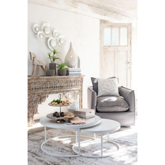 Ghiveci CORAL Ceramică Gri L