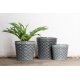 Ghiveci MOROCCAN Ceramică Gri L