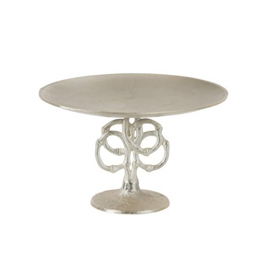 Platou + Bază Decorativă Aluminiu Auriu Șampanie