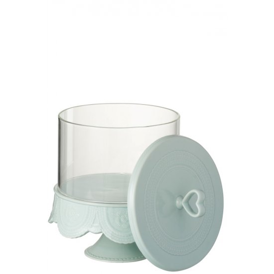Platou + Capac Clopot HEART Ceramică Verde L