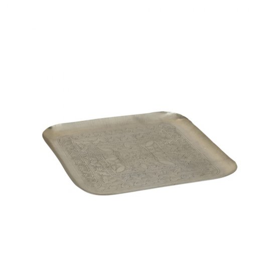 Platou Pătrat Aluminiu Gri L