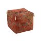 Puf Pătrat Oriental Bumbac Coral