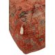 Puf Pătrat Oriental Bumbac Coral