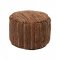 Puf Rotund ETNIC Piele Maro