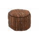 Puf Rotund ETNIC Piele Maro