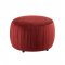 Puf Rotund Catifea Bordo
