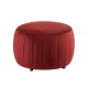 Puf Rotund Catifea Bordo