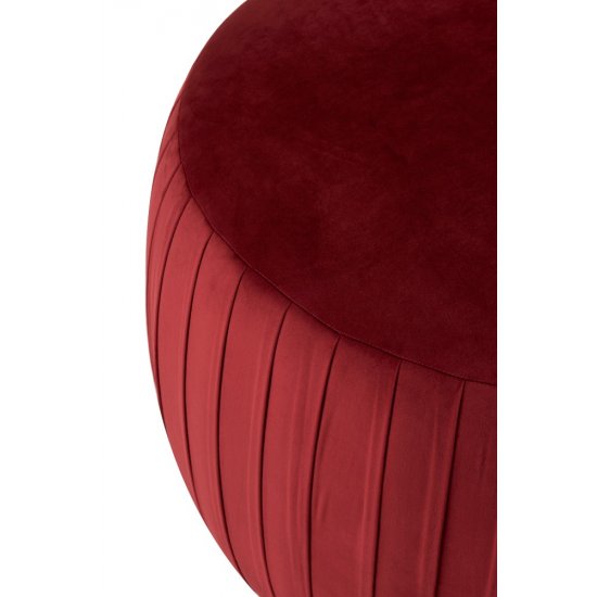Puf Rotund Catifea Bordo