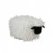 Puf SHEEP Textil Ecru - Negru