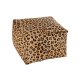 Puf Pătrat LEOPARD Piele Multicolor