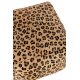 Puf Pătrat LEOPARD Piele Multicolor