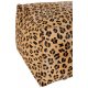 Puf Pătrat LEOPARD Piele Multicolor