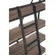 Raft + Scară 4 Polițe Lemn + Metal Maro - Natural