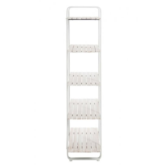 Raft 5 Polițe Metal + Sticlă Auriu