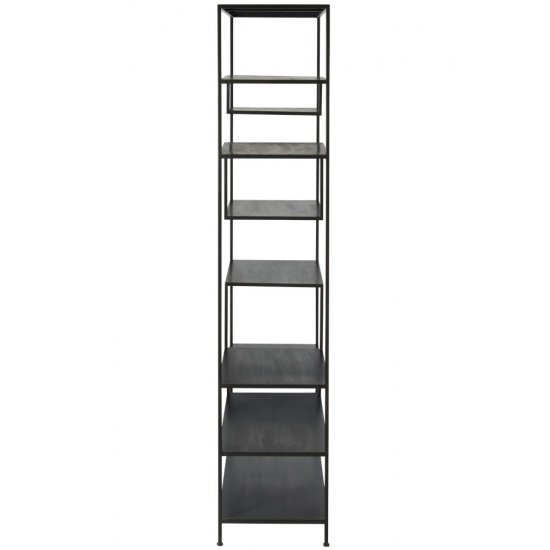 Raft 6 Polițe Metal Negru