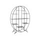 Raft Oval Stativ Metal Negru
