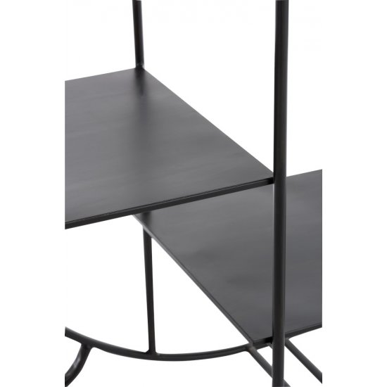 Raft Oval Stativ Metal Negru