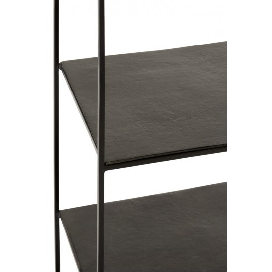 Raft 5 Polițe Aluminiu Oxidat Negru Antichizat - Verde