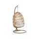 Scaun Suspendat Oval Oțel Natural