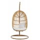 Scaun Suspendat Oval Oțel Natural