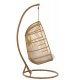 Scaun Suspendat Oval Oțel Natural