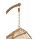 Scaun Suspendat Oval Oțel Natural