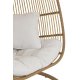 Scaun Suspendat Oval Oțel Natural
