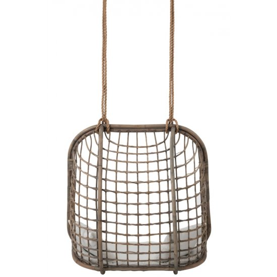 Scaun Suspendat 2 Persoane Ratan Gri
