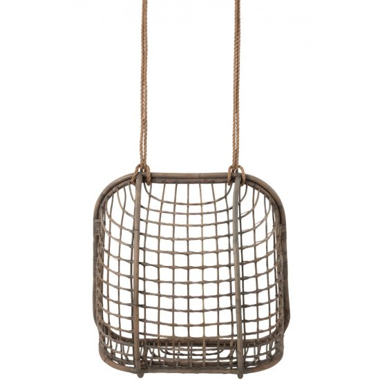 Scaun Suspendat 2 Persoane Ratan Gri