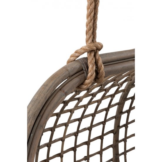 Scaun Suspendat 2 Persoane Ratan Gri