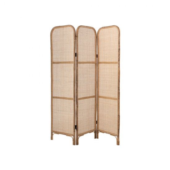 Separator Cameră 3 Panouri Ratan Natural