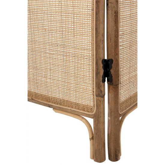 Separator Cameră 3 Panouri Ratan Natural