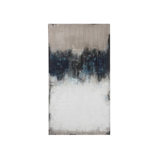 Tablou Abstract Alb - Albastru - Gri