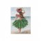 Tablou Femeie Hawaii Albastru - Verde - Multicolor
